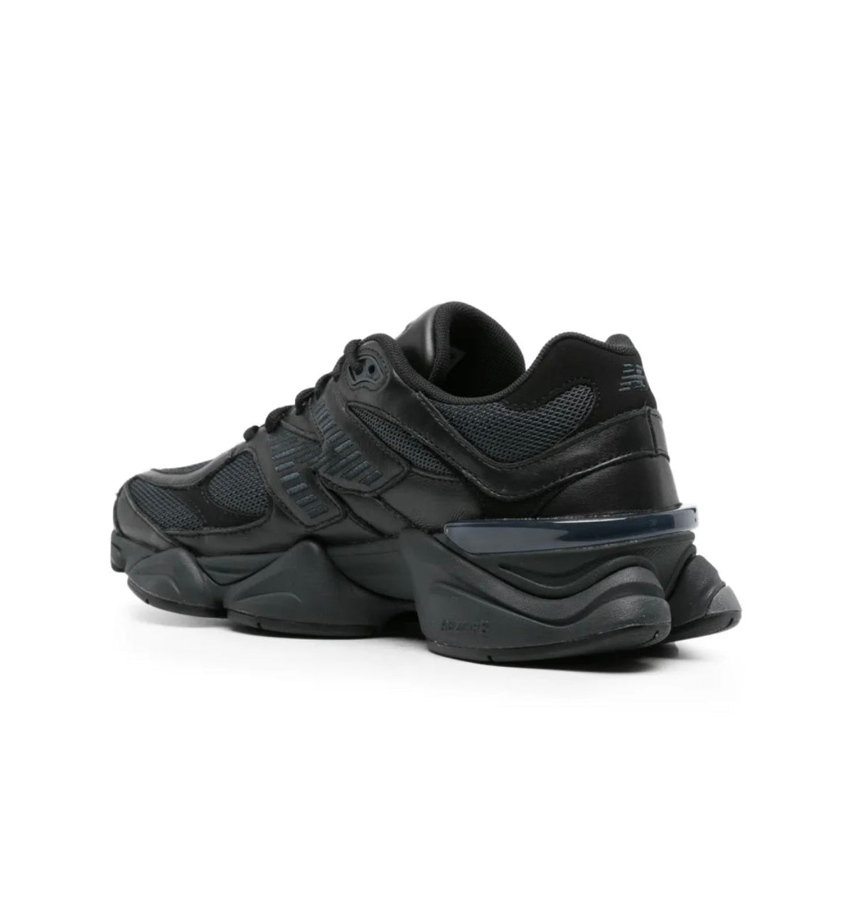 New Balance 9060 Black Leather - high-performance athletic footwear in Black with advanced cushioning