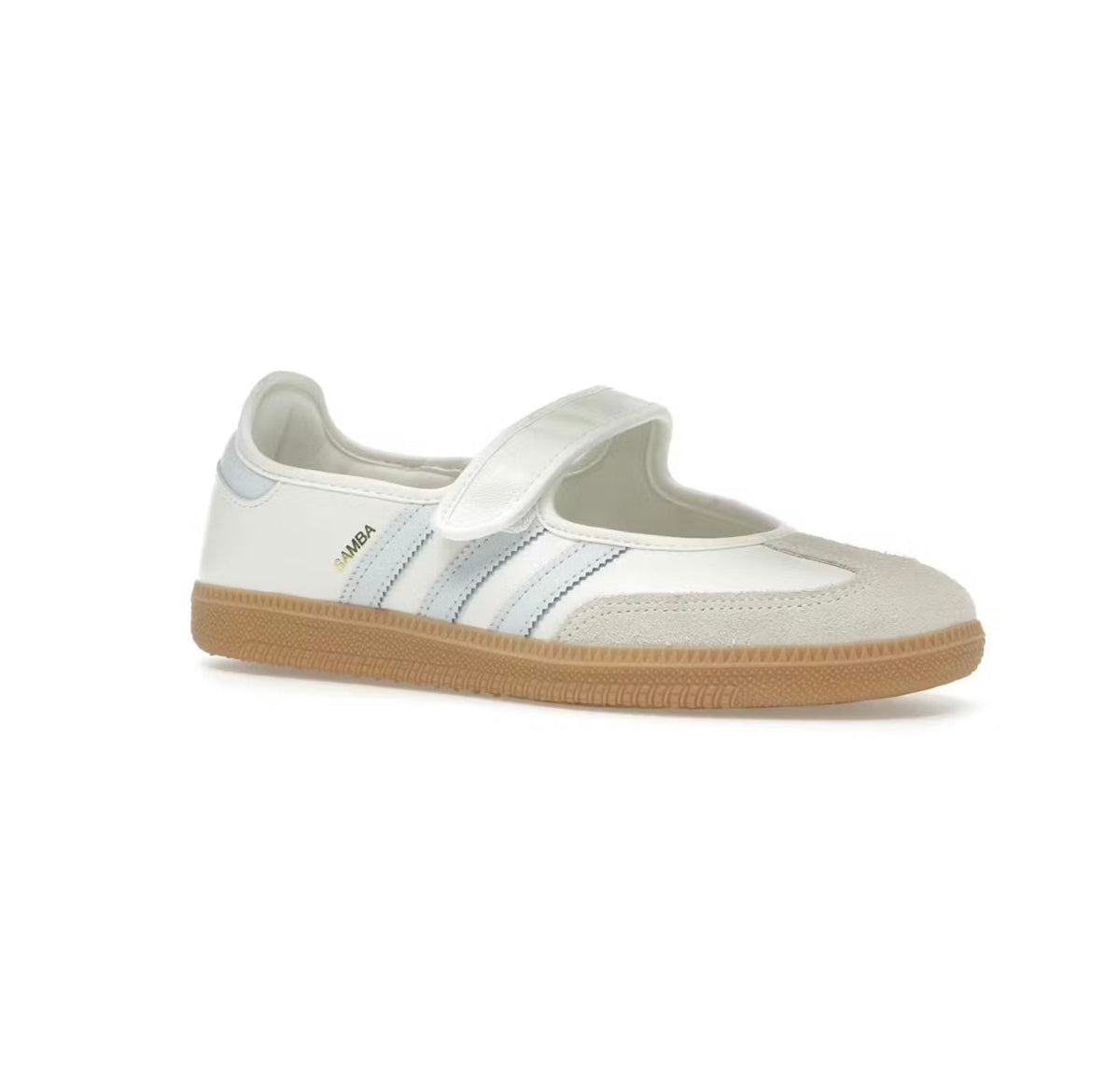 Adidas Samba Jane White Light Blue - high-performance athletic footwear in White with advanced cushioning