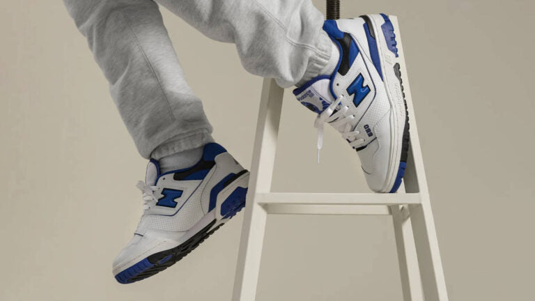 New Balance 550 White Blue - high-performance athletic footwear in White with advanced cushioning