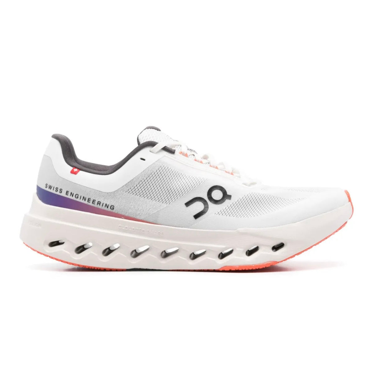 On Cloud White Orange - high-performance athletic footwear in White with advanced cushioning