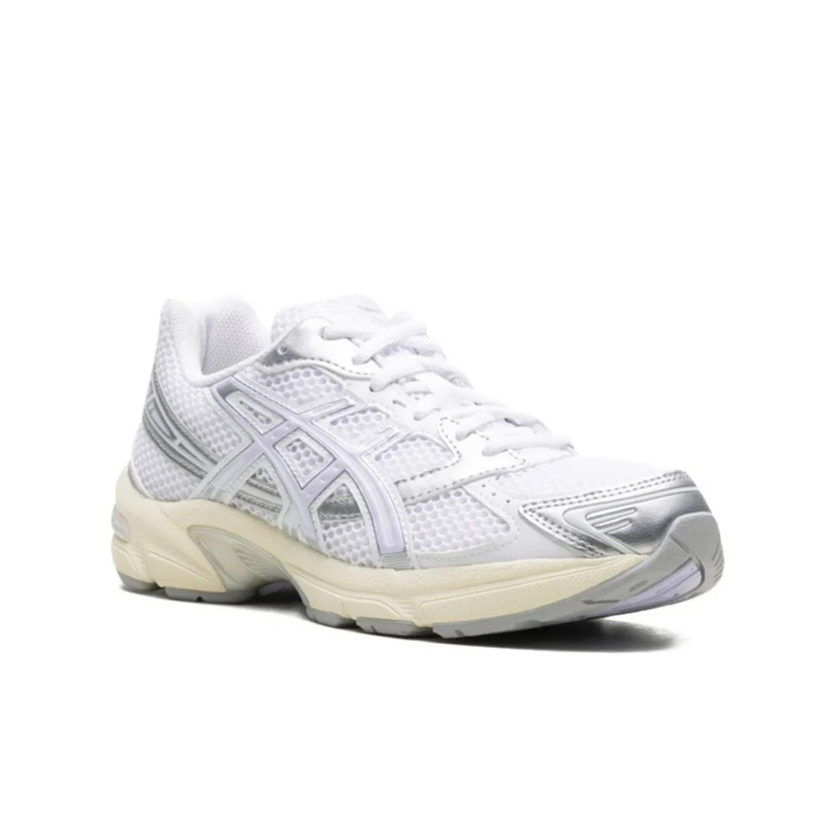 ASICS Gel 1130 silver white - high-performance athletic footwear in White with advanced cushioning