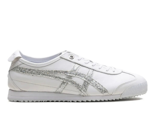 Onitsuka Tiger Mexico white silver high-performance athletic footwear White