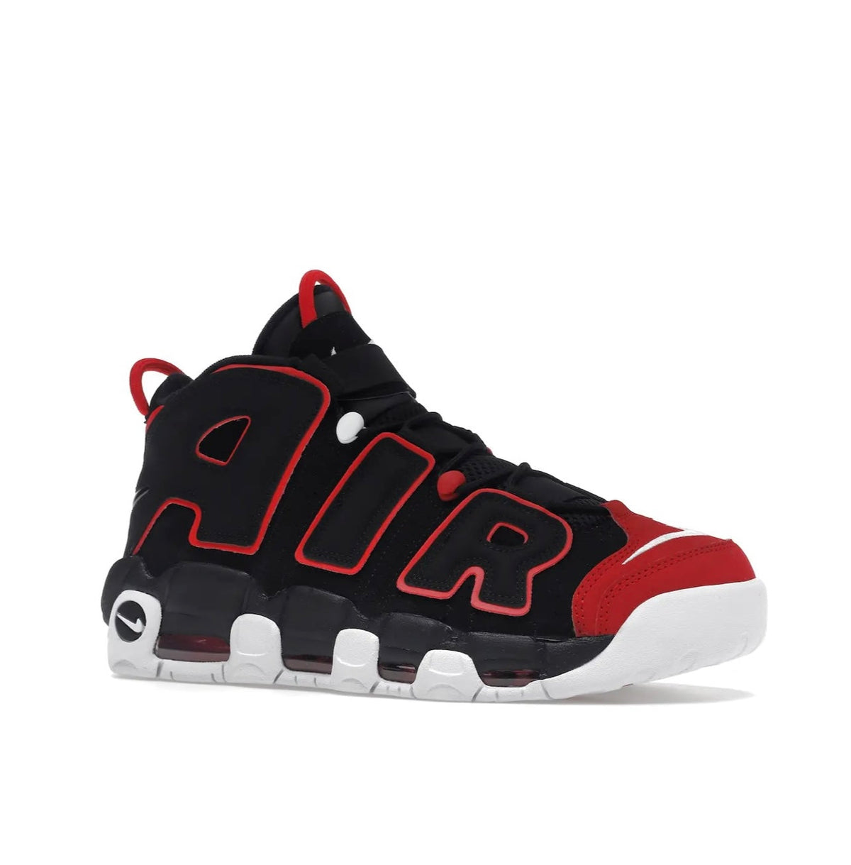 Nike Uptempo Black Red - high-performance athletic footwear in Black with advanced cushioning