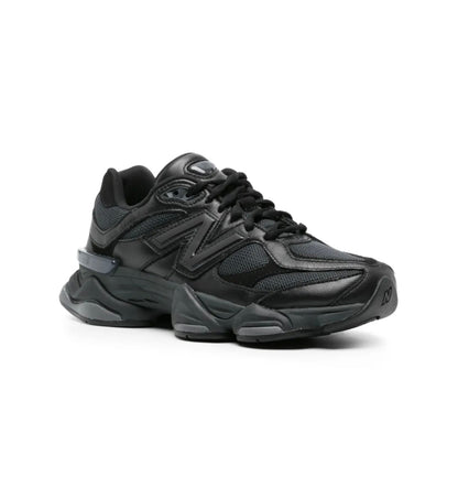 New Balance 9060 Black Leather - high-performance athletic footwear in Black with advanced cushioning