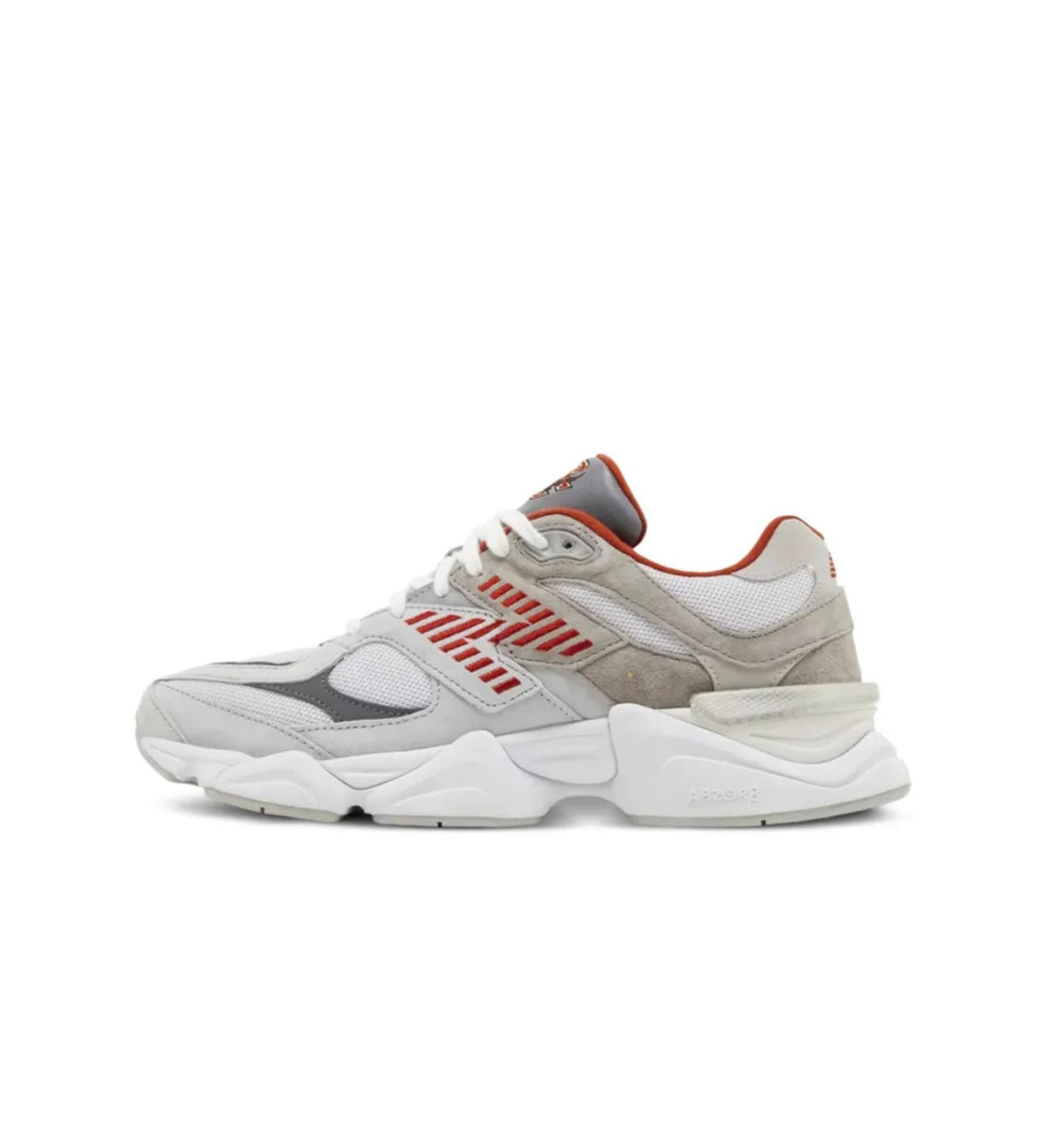 New Balance 9060 Grey Red - high-performance athletic footwear in Red with advanced cushioning