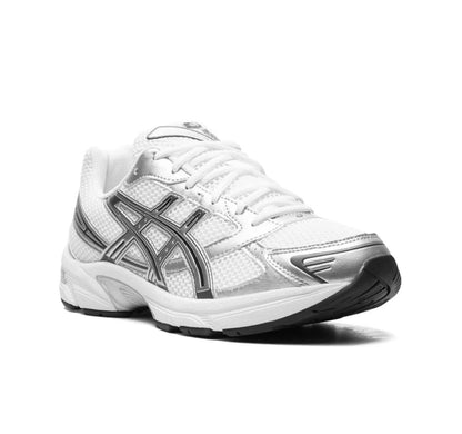 ASICS Gel 1130 silver white - high-performance athletic footwear in White with advanced cushioning