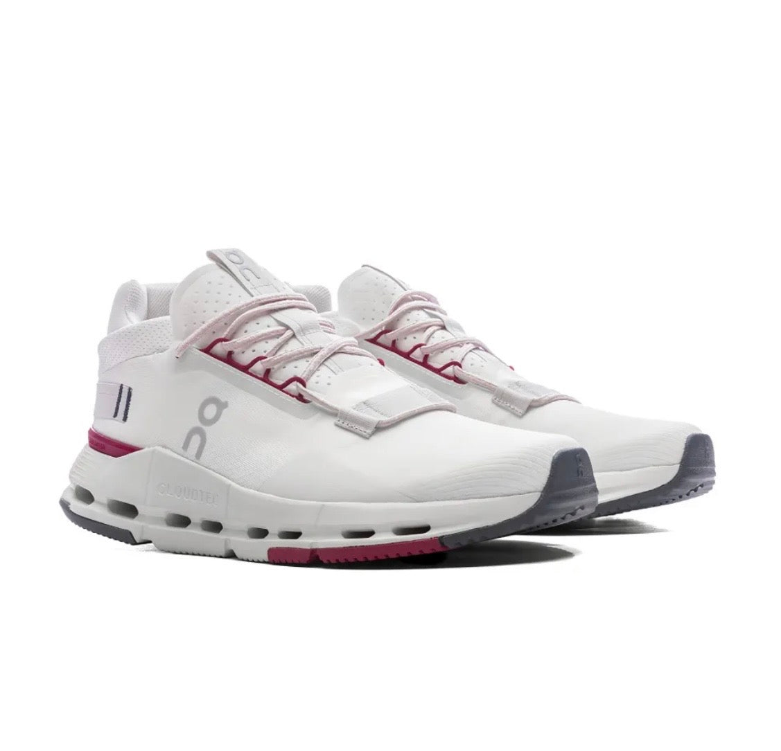 On Cloudnova White Pink - high-performance athletic footwear in White with advanced cushioning