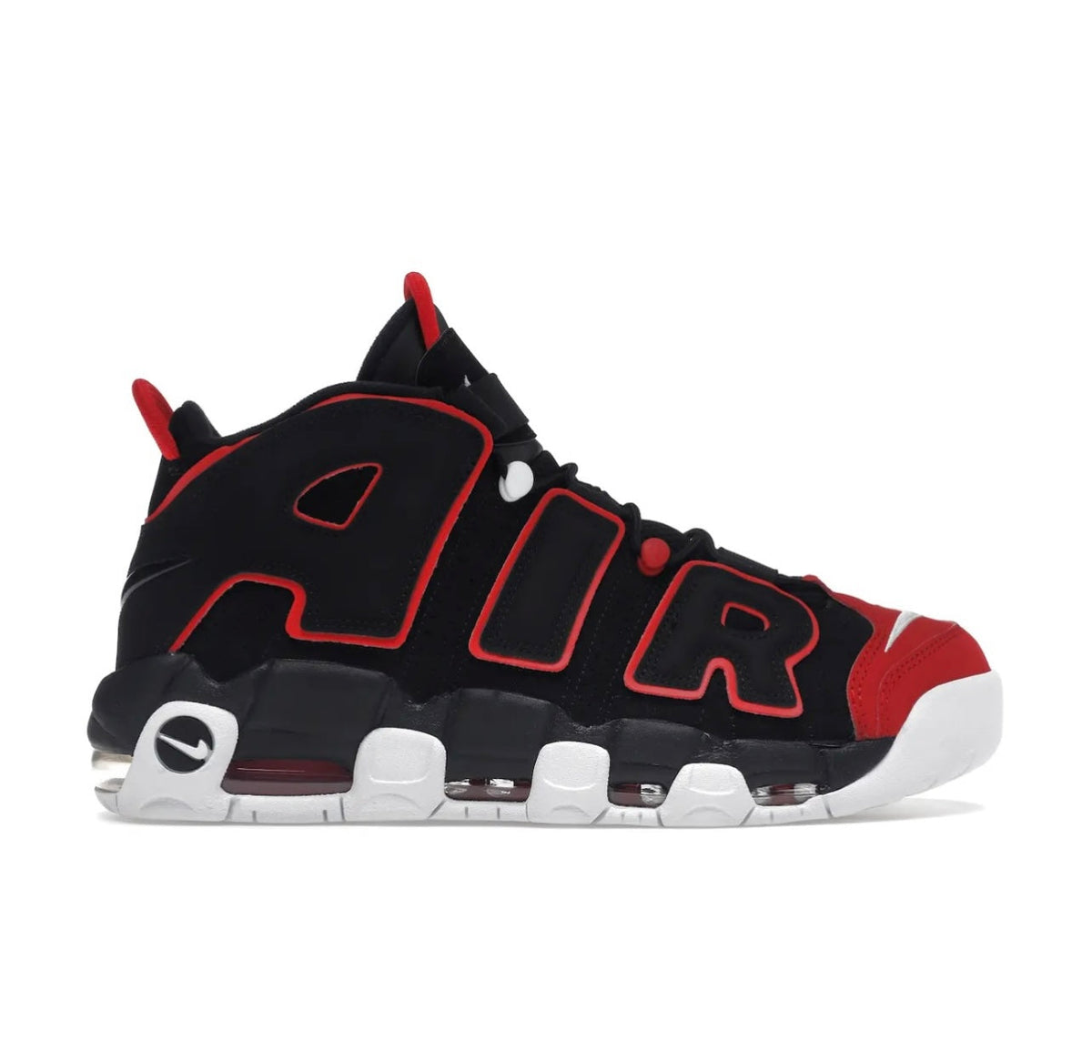 Nike Uptempo Black Red - high-performance athletic footwear in Black with advanced cushioning
