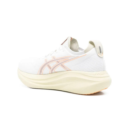 Asics Nimbus 27 White Pink - high-performance athletic footwear in White with advanced cushioning