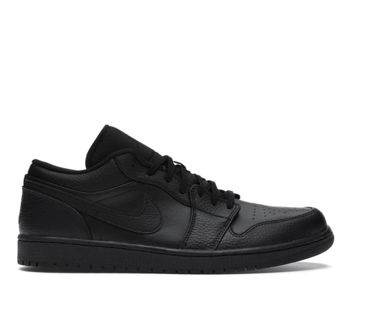 Jordan 1 Low Triple Black - high-performance athletic footwear in Black with advanced cushioning
