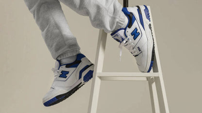 New Balance 550 White Blue - high-performance athletic footwear in White with advanced cushioning