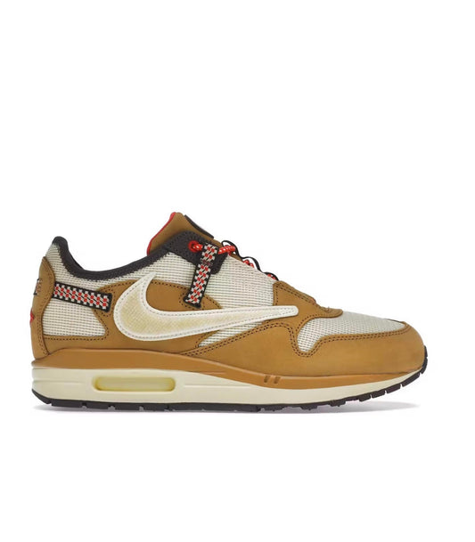 Nike Air Max 1 Travis Scott Cactus Jack Wheat Lemon Drop - high-performance athletic footwear with advanced cushioning